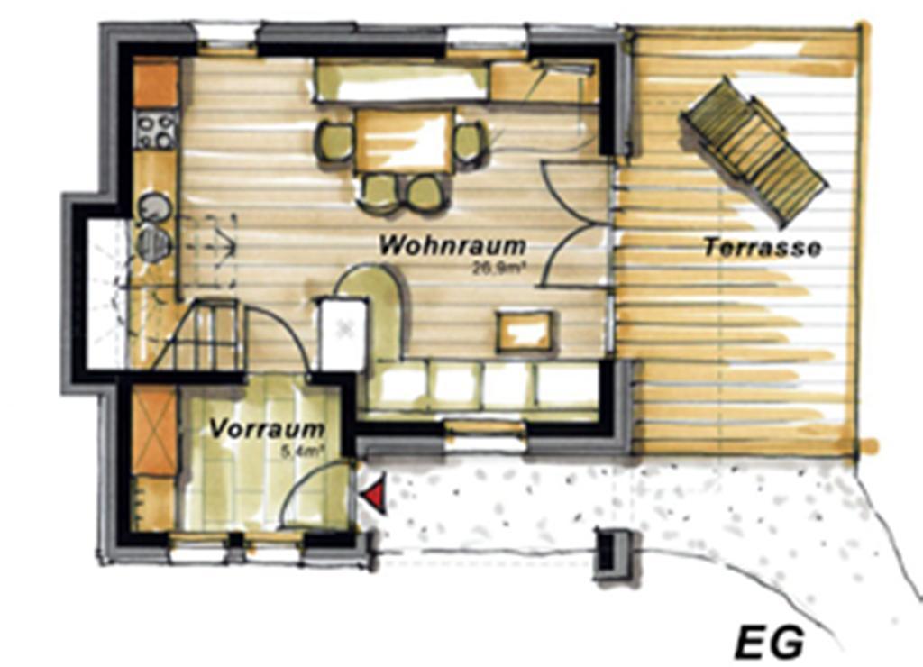Wellnesshüttendorf Wiese Chalet St. Leonhard im Pitztal